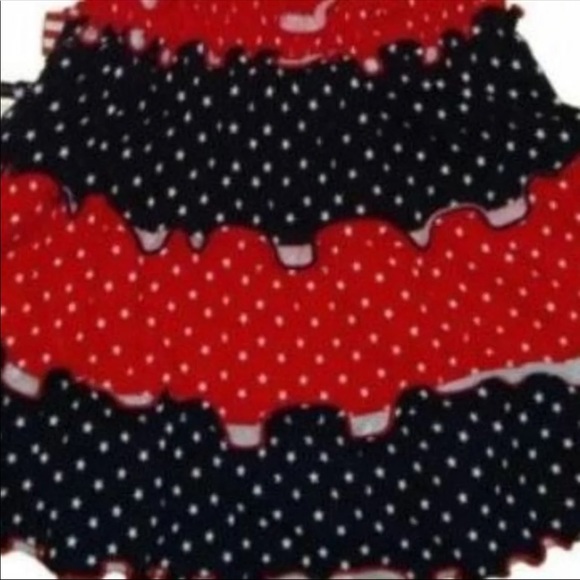 Girls Summer Dress Patriotic Outfit Red White Blue Holiday July 4th Fourth - Picture 5 of 6